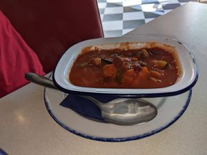 Vegan chilli at Zaks - Waterside in Norwich