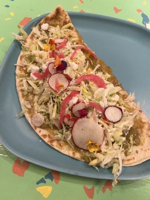 Squash blossom quesadilla   at PIA in New York City