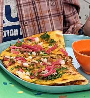 Quesadilla de birria at PIA in New York City