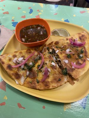 Birria quesadilla  at PIA in New York City
