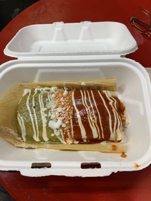 Bomb vegan tamales!!  at PIA in New York City