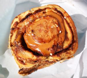 Second Cinnamon Scroll from Carina's at Caring Kitchen in Mount Hawthorn