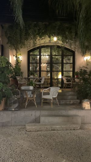 The front  at Botànic in Mallorca