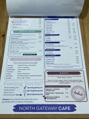 Menu (Sep 2025)   at North Gateway in Inverness