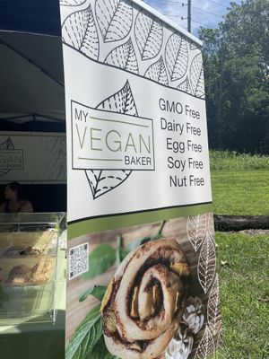 Trail side at the market  at My Vegan Baker in Lancaster