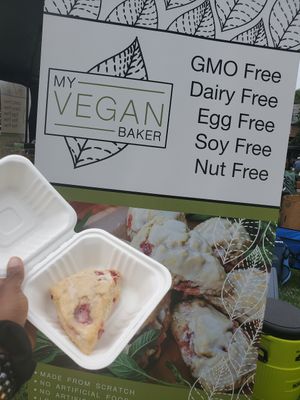 Lancaster Vegfest-Strawberry scones at My Vegan Baker in Lancaster