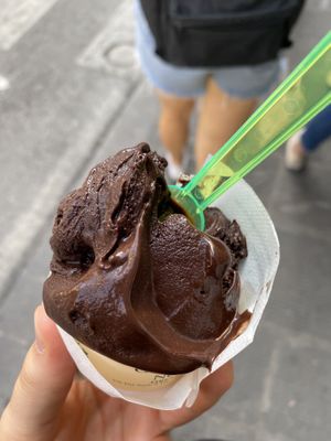 dark chocolate  at Gelateria Dei Neri in Florence