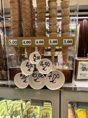   at Gelateria Dei Neri in Florence