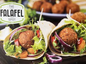 Delicious Falafel Wraps  at The Falafel Spot in West Yellowstone