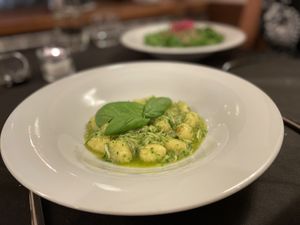 Courgette gnocchi   at Nonna Nini in Assisi