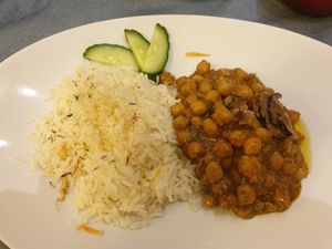 Chickpea curry at Nonna Nini in Assisi