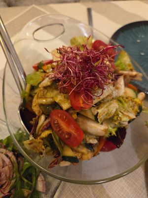 Salad at Nonna Nini in Assisi