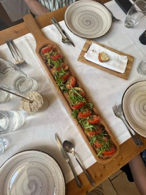 bruschetta - so fresh! at Osteria del Caroseno in Castellana Grotte