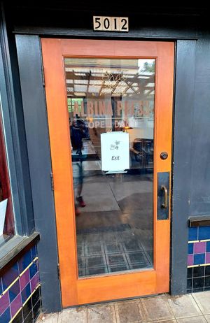 Front door at The Albina Press in Portland