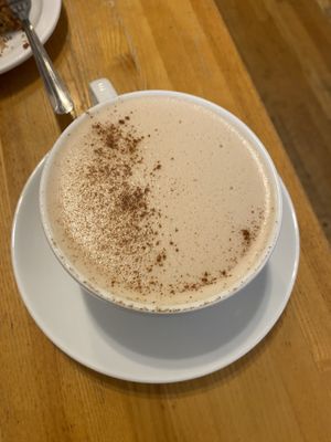 Latte with plant milk  at The Albina Press in Portland