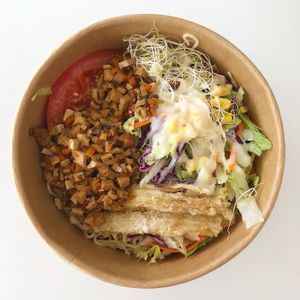 Braised tofu with noodles  at Blazenest in Browns Plains