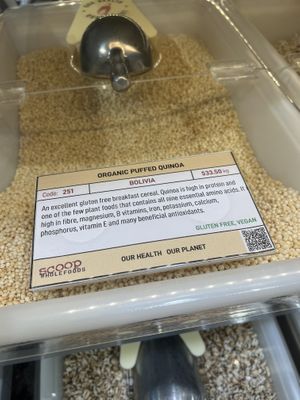 Organic Puffed Grains #Veganuary at Scoop Wholefoods in The Junction