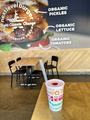 Strawberry shake  at Next Level Burger - West Burnside in Portland