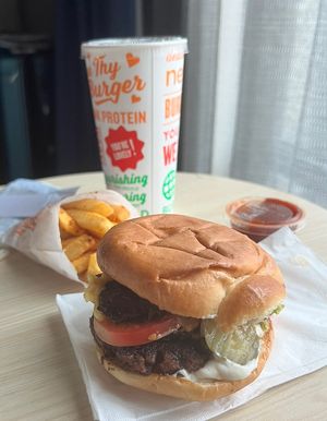 American Chzburger  at Next Level Burger - West Burnside in Portland