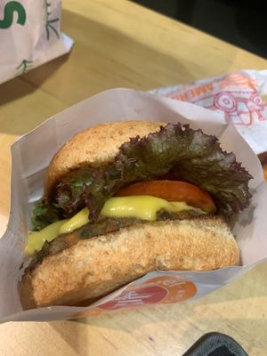 Limited redwood truffle burger at Next Level Burger - West Burnside in Portland