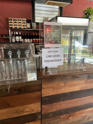 Inside at End of the Line Cafe in Pensacola