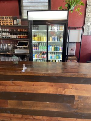 Inside at End of the Line Cafe in Pensacola