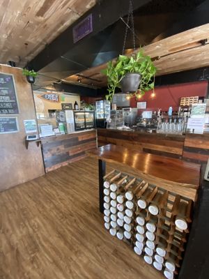 Inside at End of the Line Cafe in Pensacola