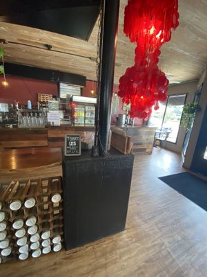 Inside at End of the Line Cafe in Pensacola