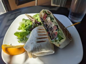 Portobello wrap at End of the Line Cafe in Pensacola