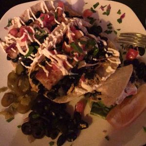 Tempeh Tacos and Quesadillas - amazing every time (sorry for the poor photo quality) at End of the Line Cafe in Pensacola