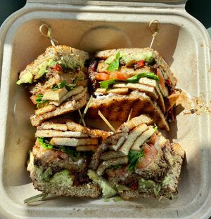 Bacon avocado club  at End of the Line Cafe in Pensacola