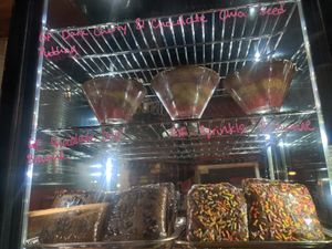 Pudding and brownies at End of the Line Cafe in Pensacola