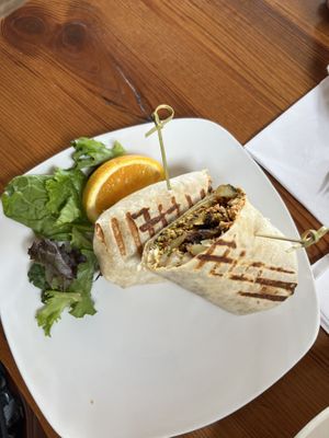 Breakfast burrito  at End of the Line Cafe in Pensacola