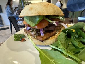 Muffaletta sandwich  at End of the Line Cafe in Pensacola