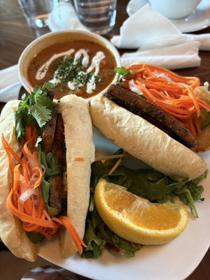 Banh mi 🤍🌱  at End of the Line Cafe in Pensacola