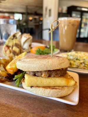 Brunch sandwich   at End of the Line Cafe in Pensacola