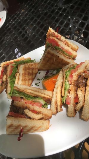 Knuckle sandwich  at End of the Line Cafe in Pensacola