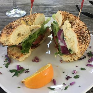 Sunshine Bagel Sammy at End of the Line Cafe in Pensacola