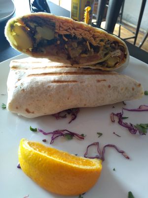 Potato sausage burrito at End of the Line Cafe in Pensacola