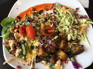 - at End of the Line Cafe in Pensacola