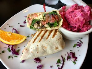 - at End of the Line Cafe in Pensacola