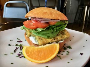 - at End of the Line Cafe in Pensacola