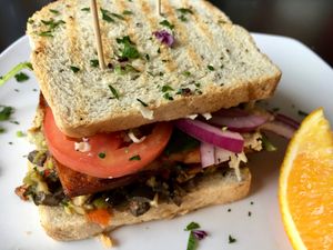 - at End of the Line Cafe in Pensacola