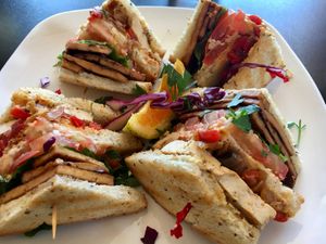 - at End of the Line Cafe in Pensacola