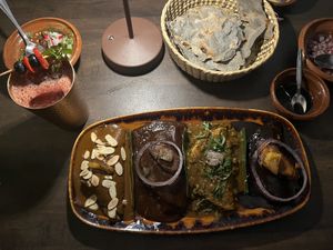 Enchiladas de moles at Tikua in Queretaro