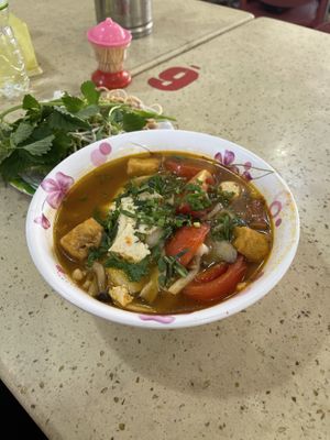 Soup   at Com Chay Dieu Giac in Ho Chi Minh City