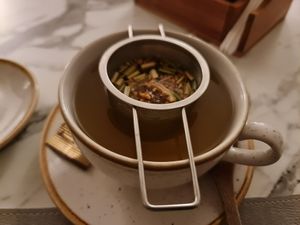 Ginger lemon tea at Bemata 2 in Belgrade