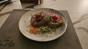 Zuccinni burger at Bemata 2 in Belgrade