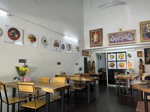 Inside of restaurant  #Veganuary at Chada Vegetarian Restaurant in Chiang Mai