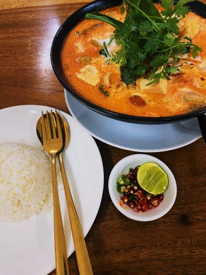   at Chada Vegetarian Restaurant in Chiang Mai